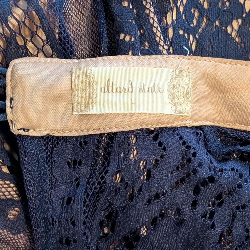 🌟Final🌟 Altar'd State Navy Lace Midi Dress - Picture 9 of 9